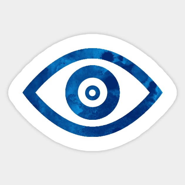 Blue Eye Sticker by Rebellion10